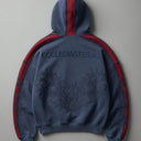Cropped Inside-Out Zip Hoodie