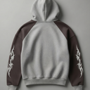 Raglan Tribal Zip Hoodie