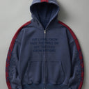 Cropped Inside-Out Zip Hoodie
