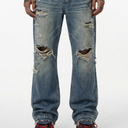 SALVAGE Tribal Embroidered Denim